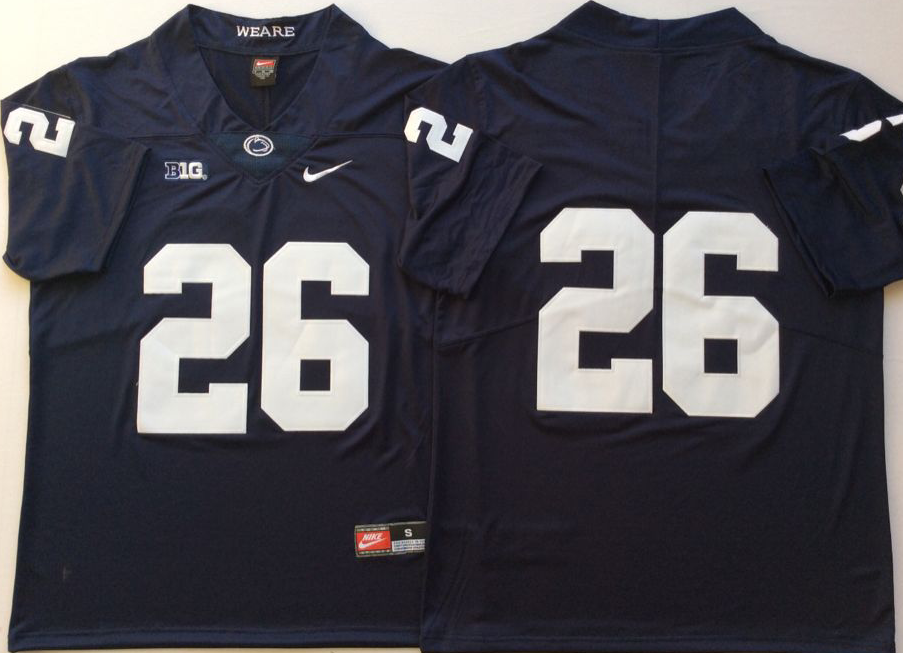 NCAA Men Penn State Nittany Lions Blue #26 BARKLEY->ncaa teams->NCAA Jersey